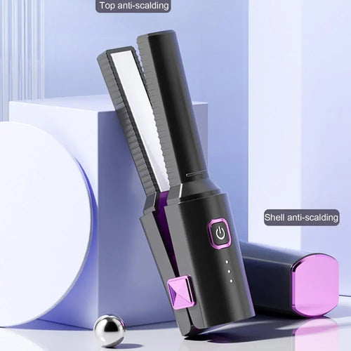 Compact Hair Straightener Electric Hair Straightener Portable Cordless