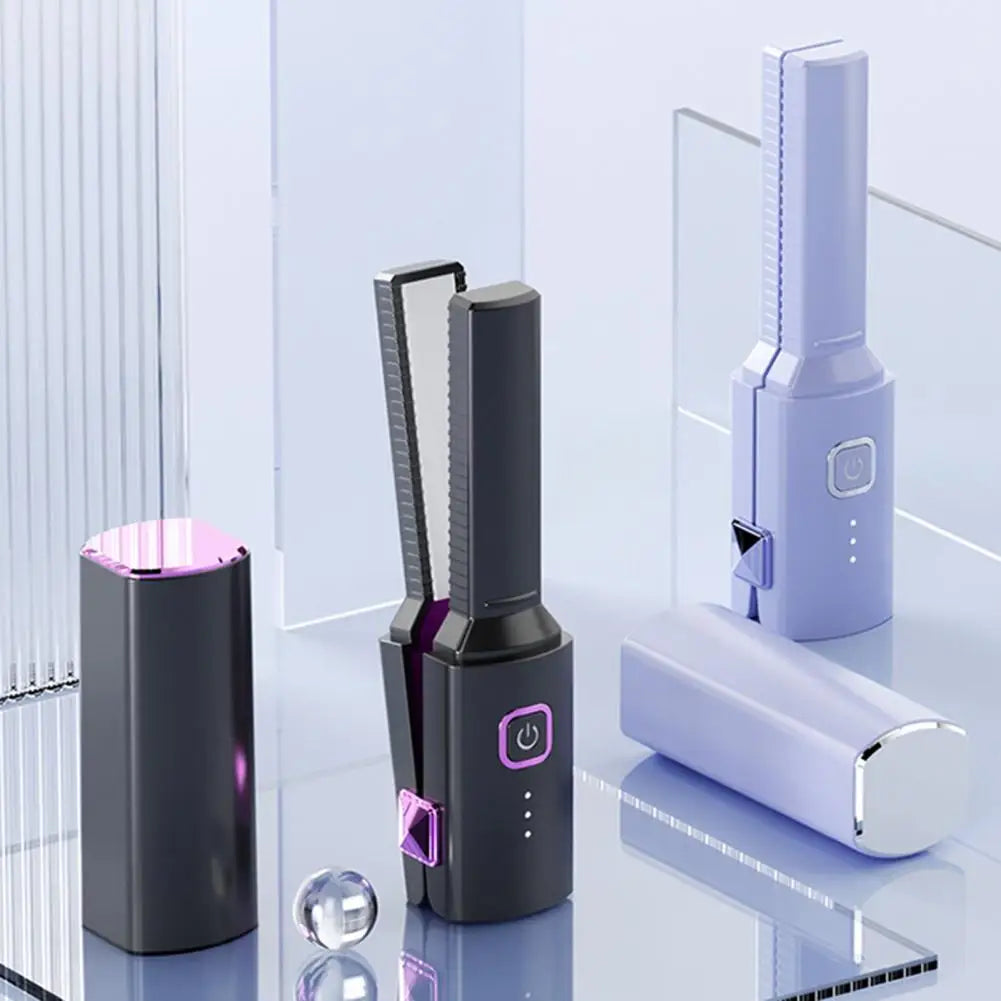 Compact Hair Straightener Electric Hair Straightener Portable Cordless