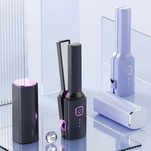 Compact Hair Straightener Electric Hair Straightener Portable Cordless
